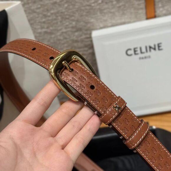 CELINE Medium Belt 90cm - Tan - With Box & Dust Bag - Picture 6 of 7